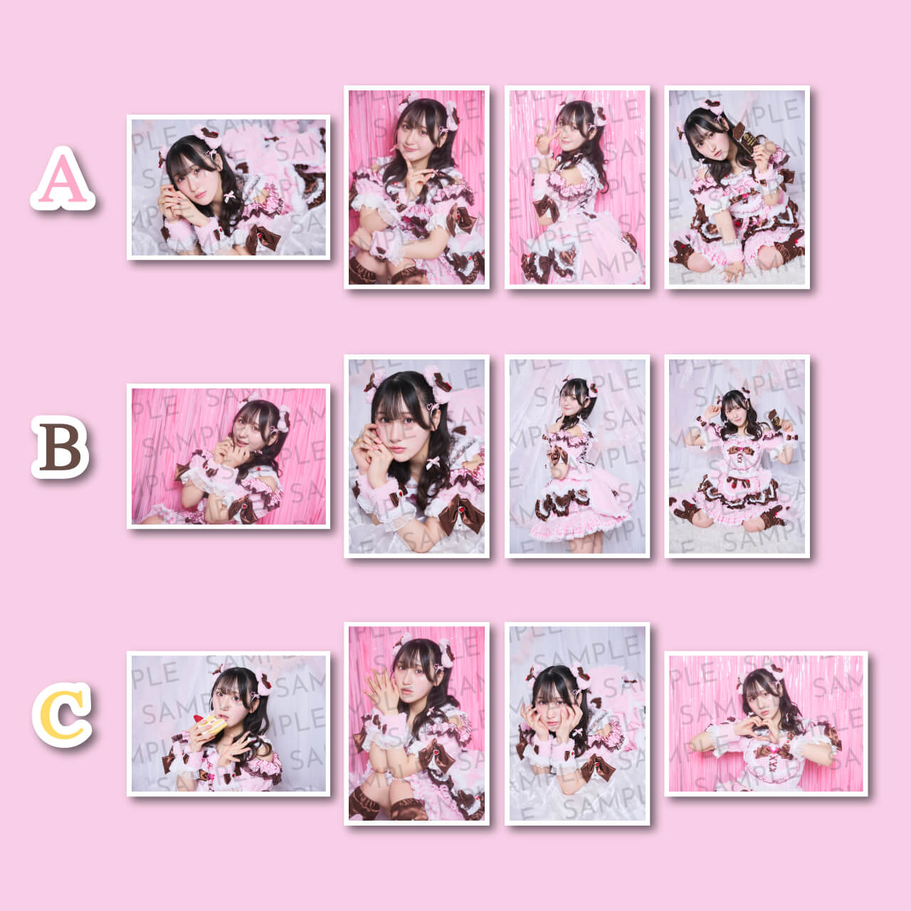 【愛梨ここ 生誕記念】ブロマイド4種1セット（×3パターン）